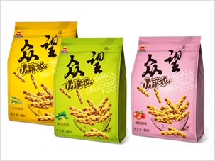 湖北眾望小麻花休閑食品包裝設計案例