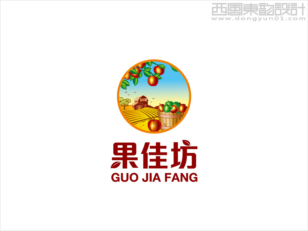 果佳坊果品連鎖機(jī)構(gòu)logo設(shè)計(jì)