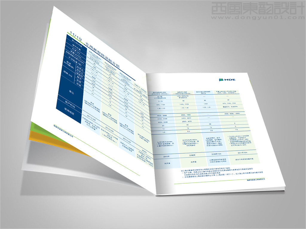 海辰華疏浚工程有限公司畫冊設計之畫冊內頁設計