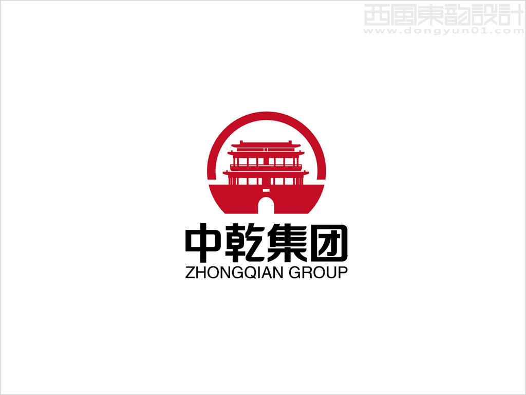 北京中乾建筑工程集團公司logo設計 