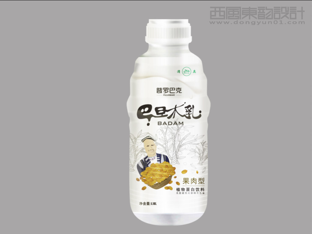 新疆小金牛食品有限公司巴旦木乳包裝設計果肉型