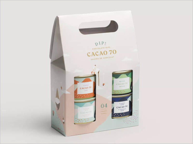 cacao70巧克力包裝設計