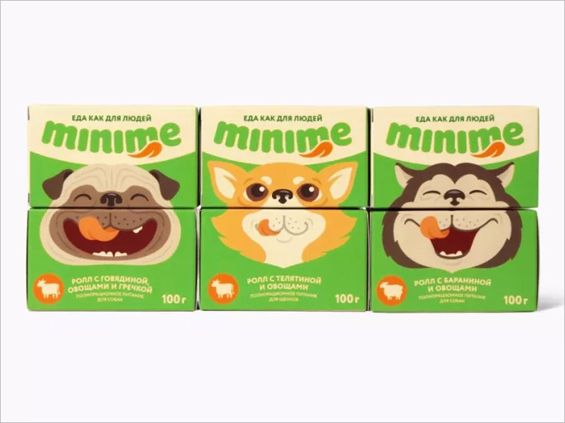 minime 寵物食品包裝設計圖片欣賞