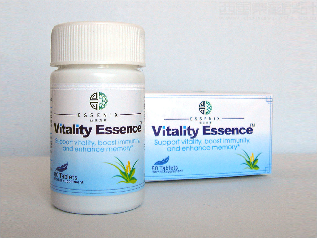 美國益正方圓生物科技有限公司Vitality Essence保健品包裝設(shè)計(jì)