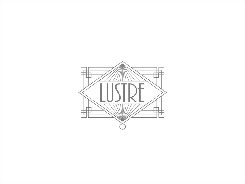 Lustre復古懷舊風格幾何形logo設計