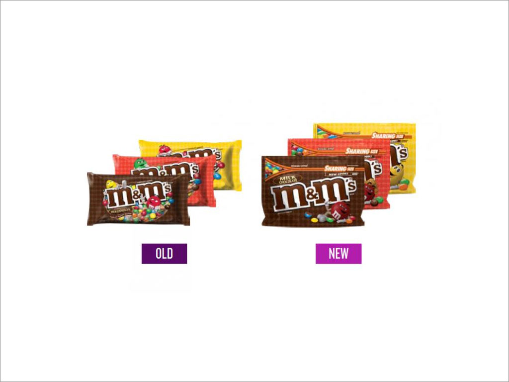 M＆M's（US）：重新設計的包裝