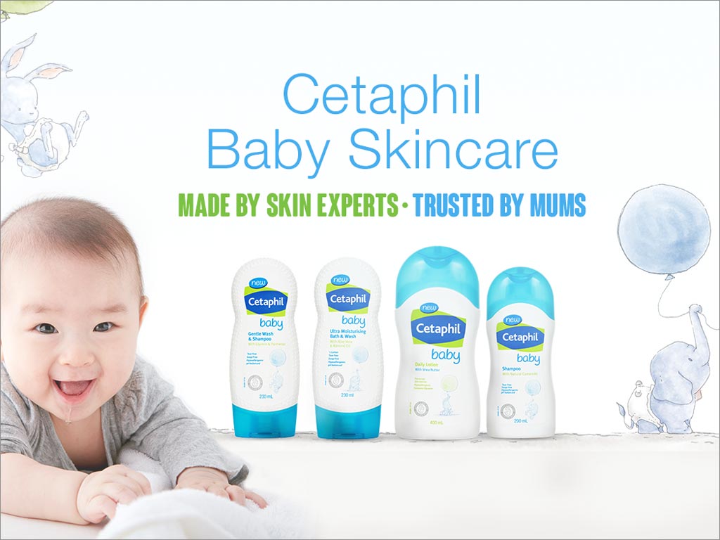 Cetaphil品牌嬰兒護膚品包裝設計