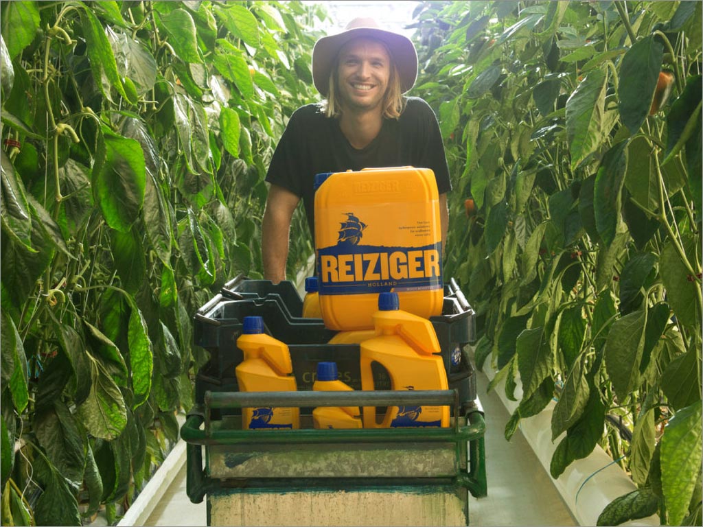 荷蘭Reiziger液體肥料包裝設計之實景照片