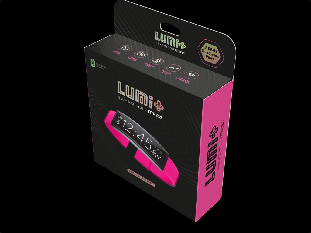 LUMI+電子手環包裝設計