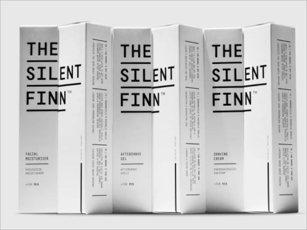 芬蘭The Silent Finn男士護膚品包裝盒設計