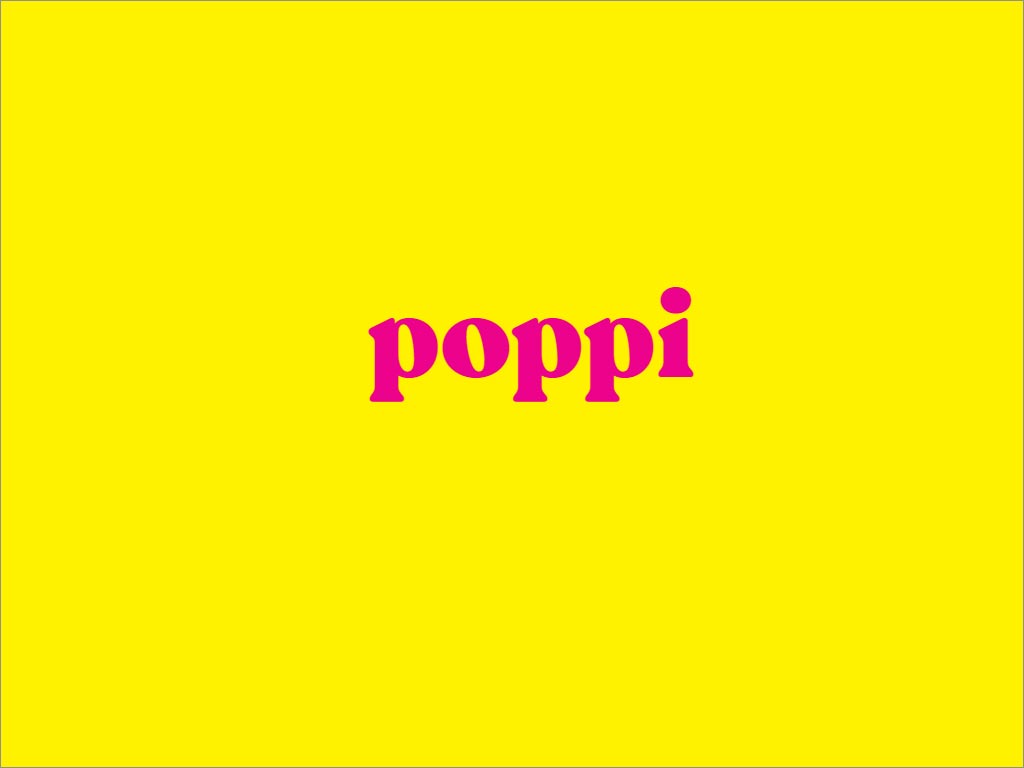 Poppi益生元蘇打水飲料品牌logo設計