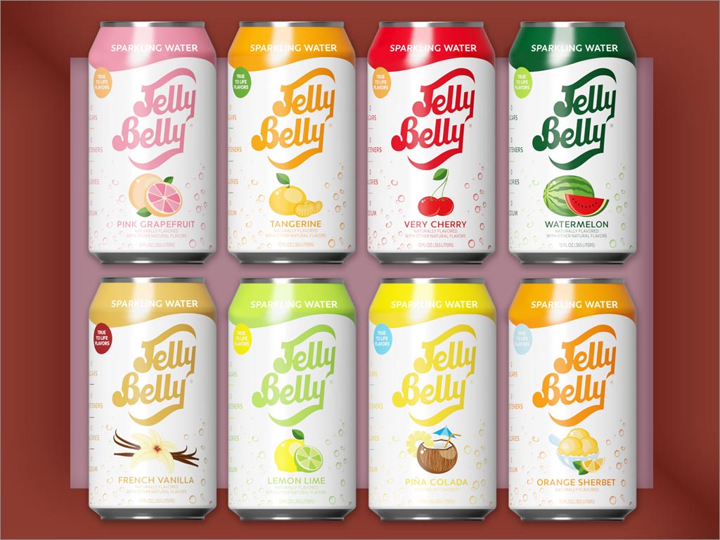 Jelly Belly系列調味蘇打水包裝設計