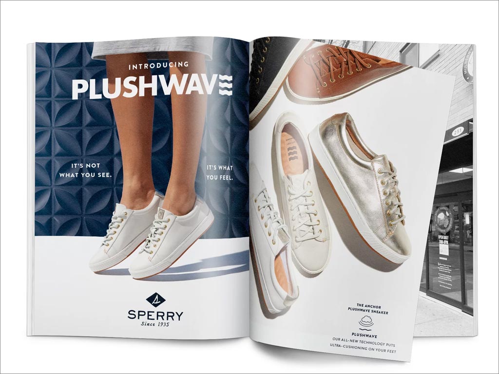 SPERRY PLUSHWAVE休閑鞋產品手冊設計