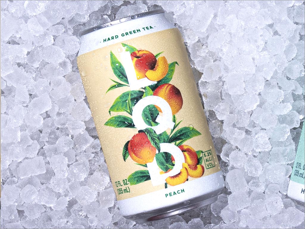 美國LQD黃桃飲料包裝設計