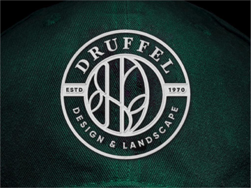 美國Druffel景觀設計服務公司品牌形象logo圖形設計