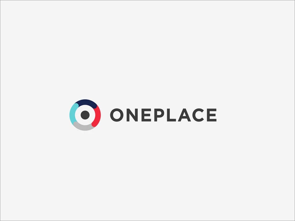 英國OnePlace客戶關系管理系統品牌形象logo設計