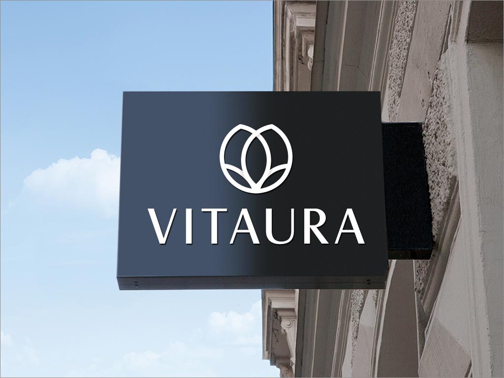 俄羅斯Vitaura整形外科診所品牌形象vi設計之店面燈箱設計