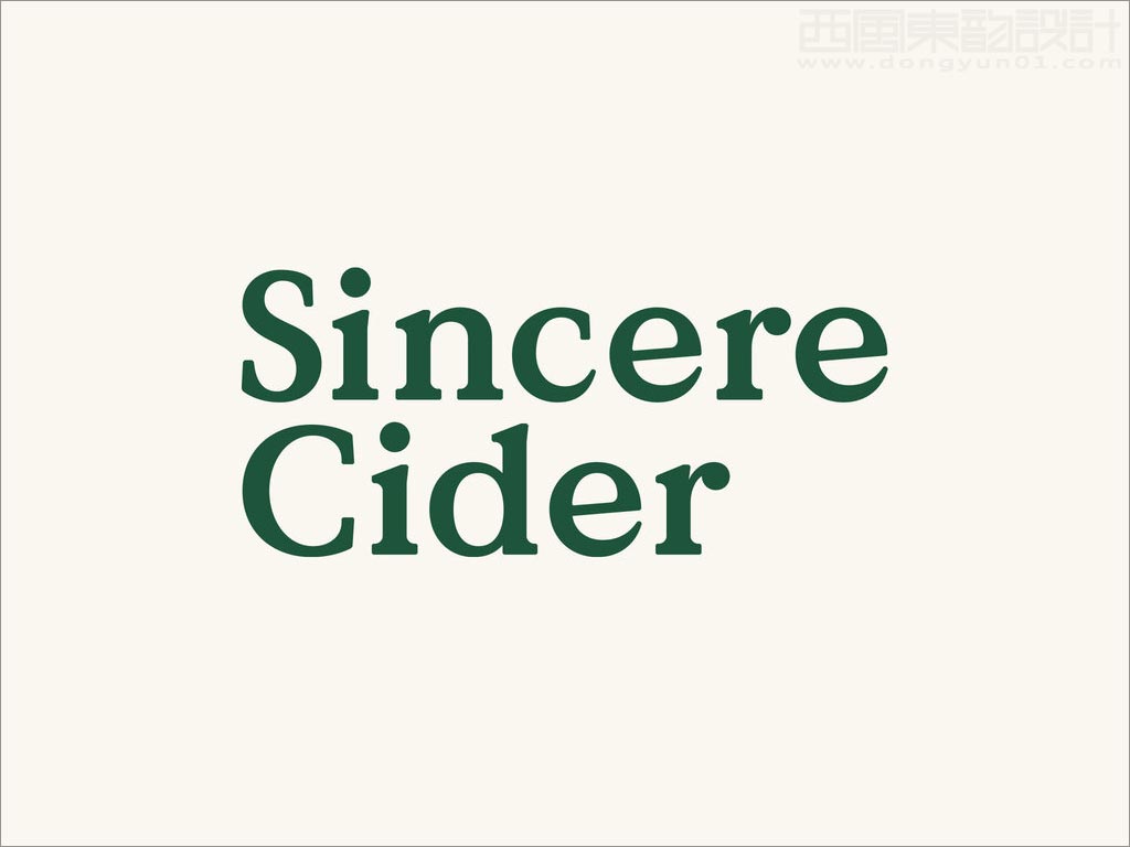 Sincere Cider蘋果酒logo設計