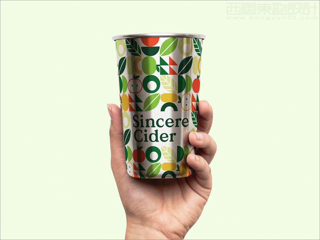 Sincere Cider蘋果酒包裝設計之酒杯設計