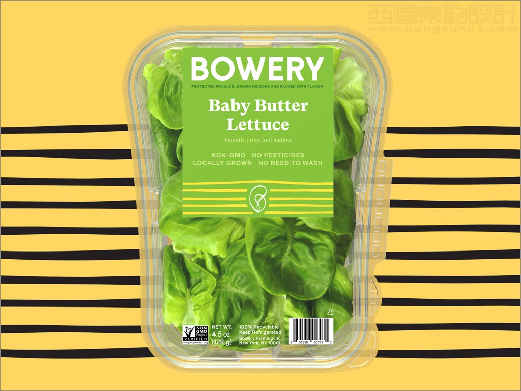 Bowery奶油生菜蔬菜農產品包裝設計