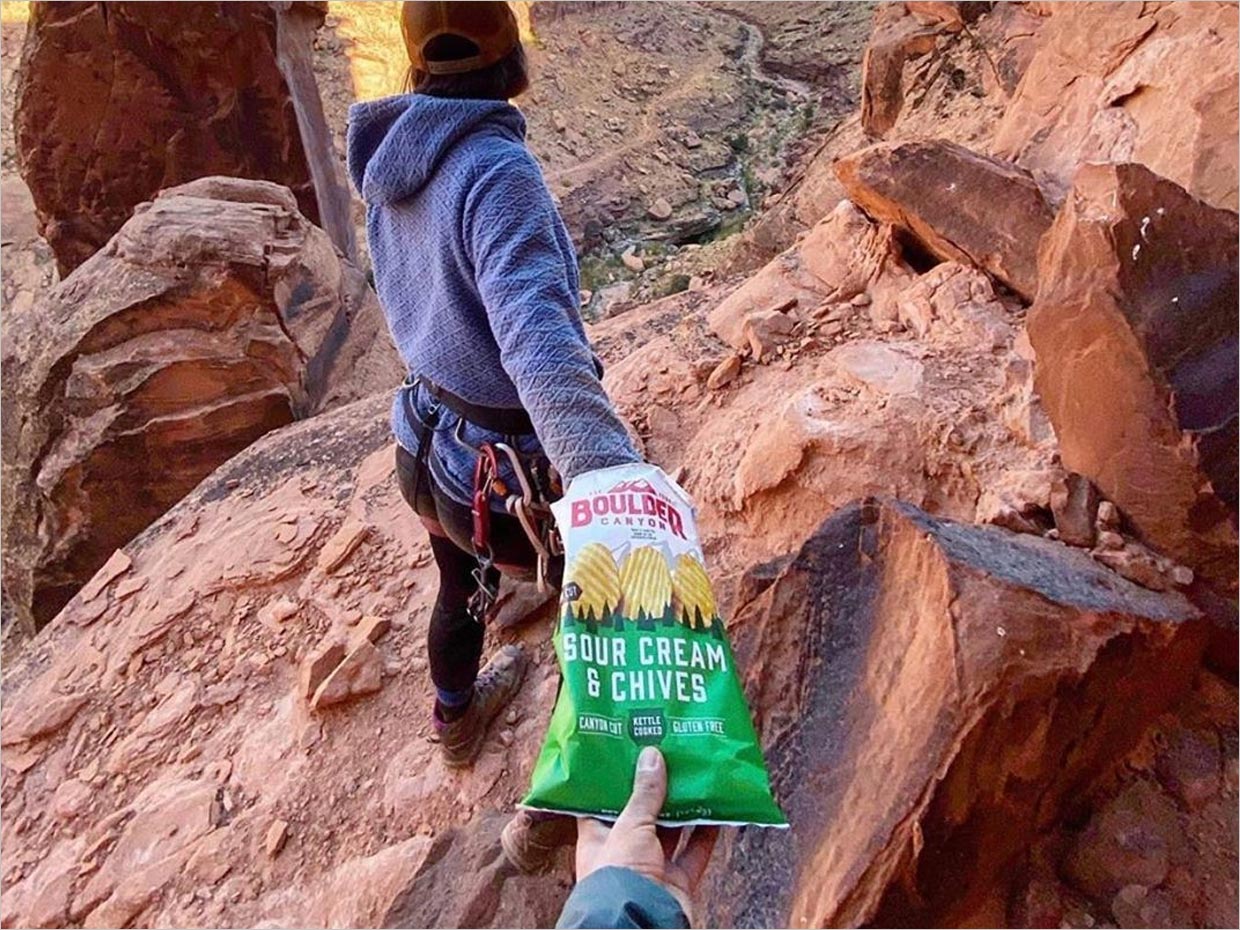 Boulder Canyon薯片休閑食品包裝設計之實物攝影照片