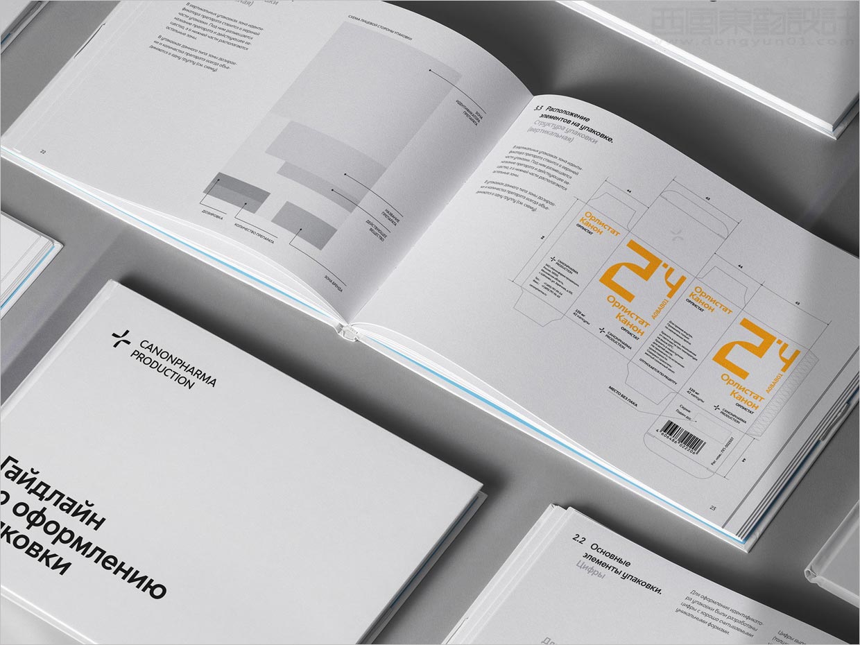 俄羅斯Canonpharma系列藥品包裝設計規范手冊內頁