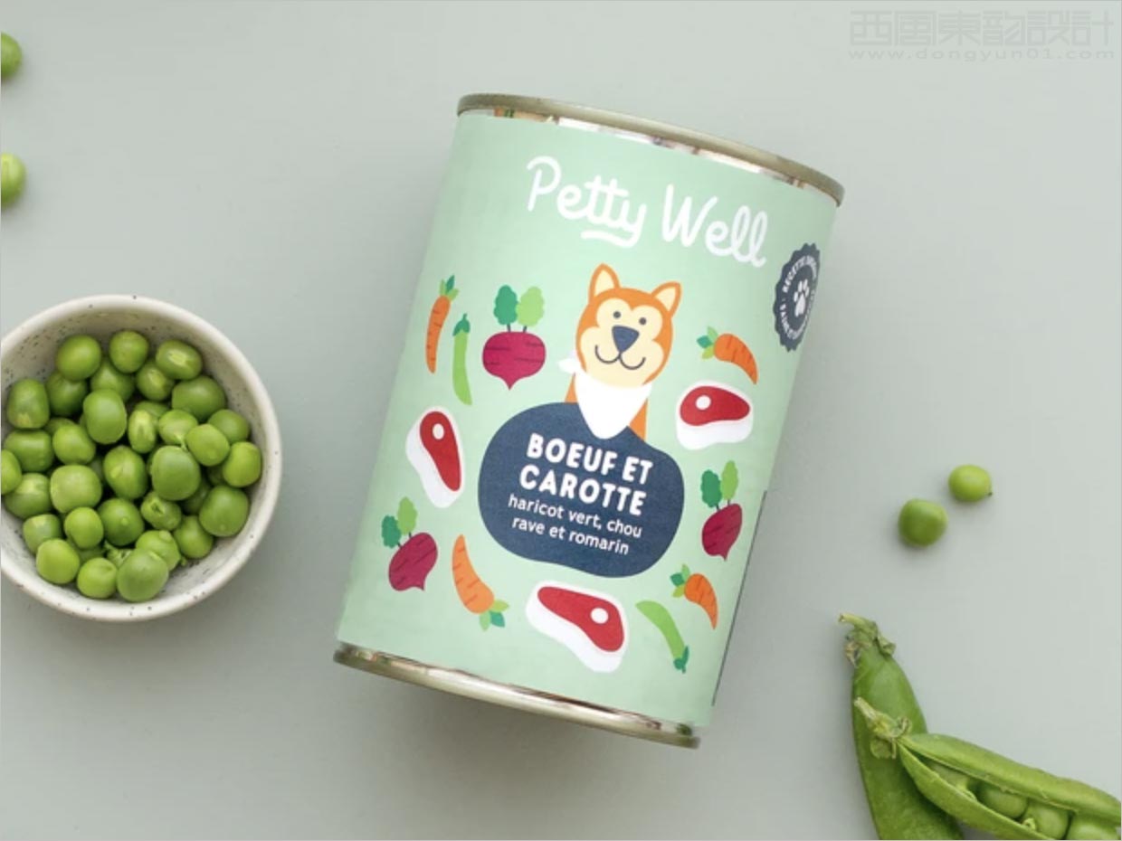 法國Petty Well寵物狗糧食品包裝設計