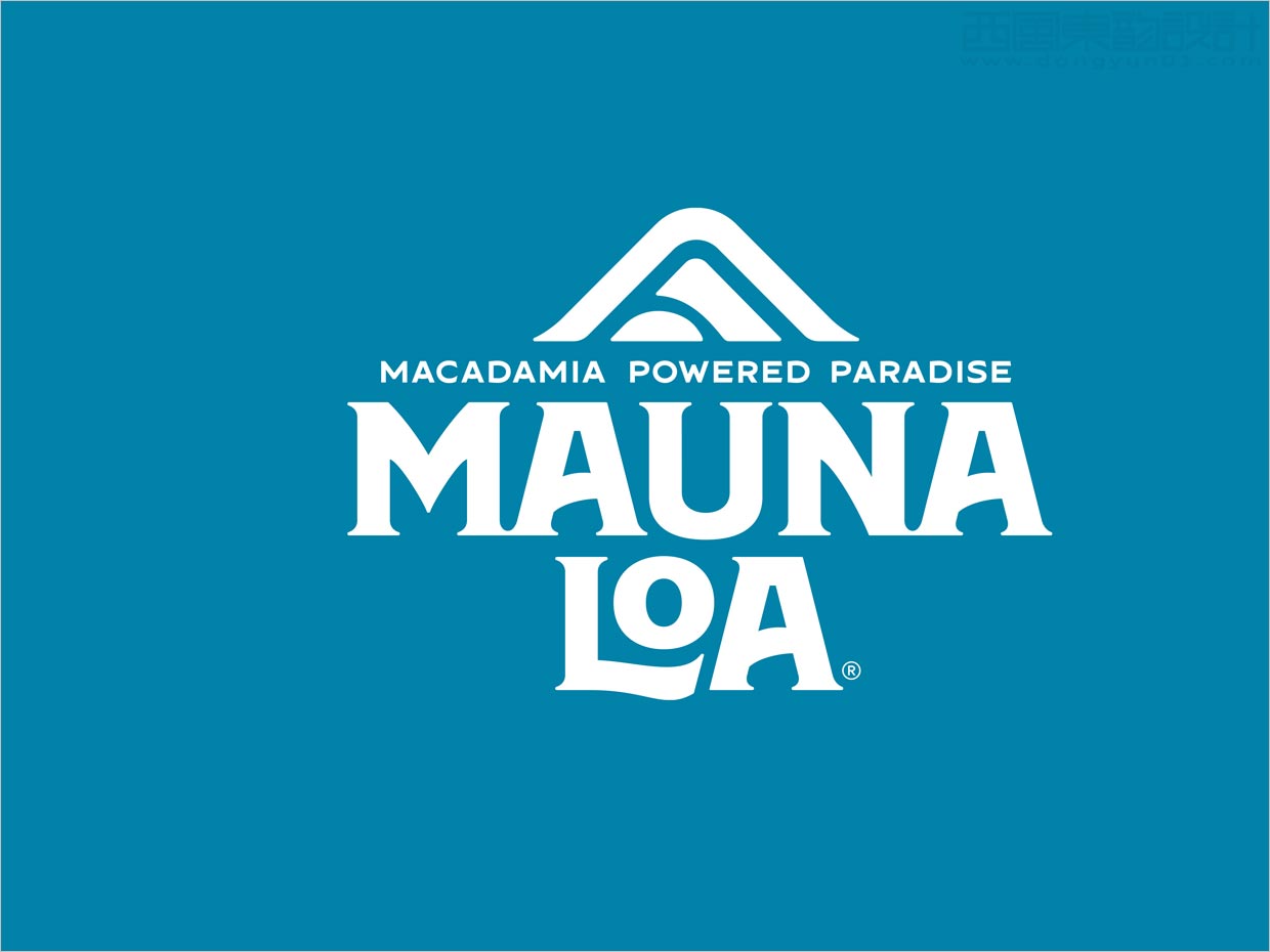 美國Mauna Loa夏威夷堅果零食logo設計