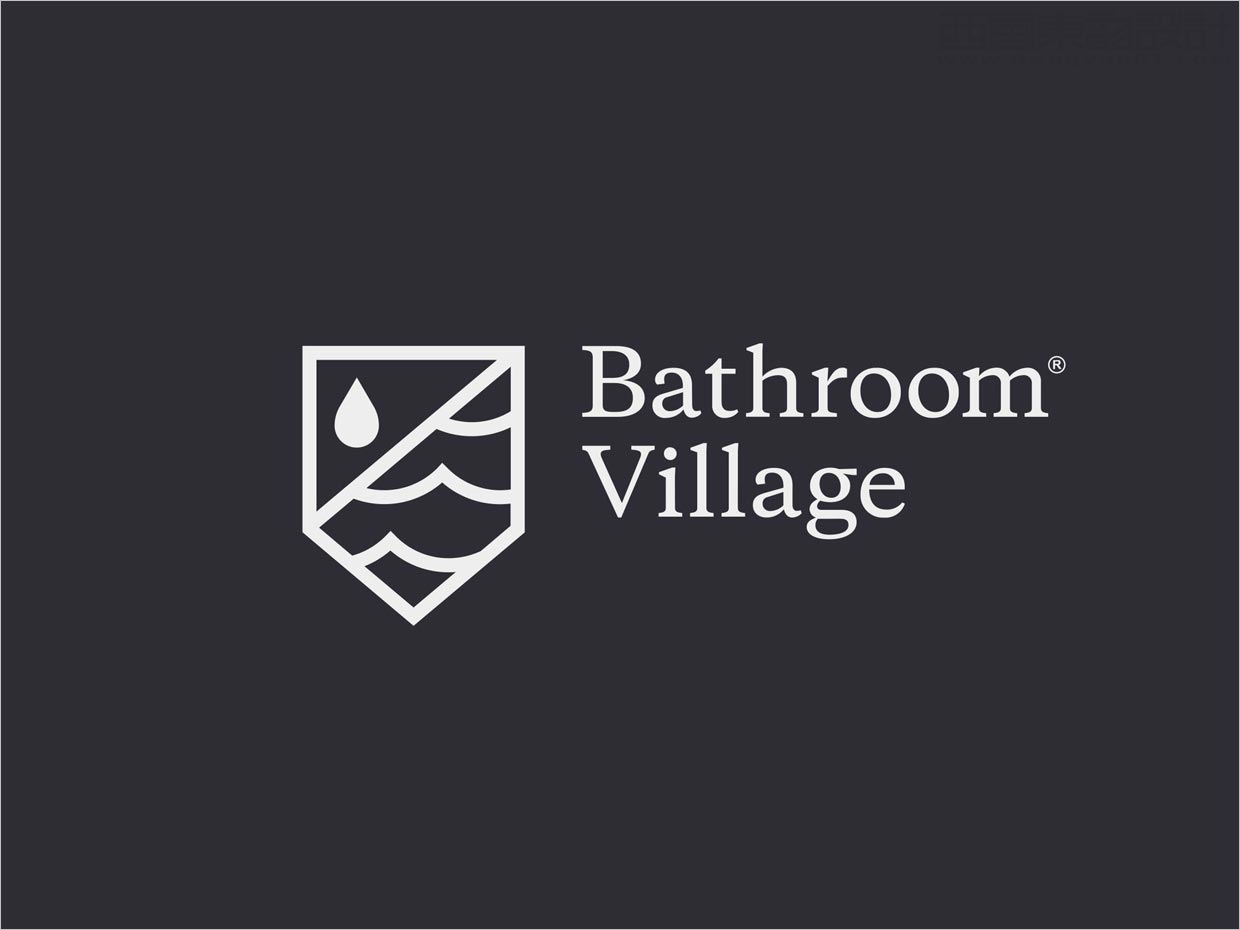 英國Bathroom Village浴室用品品牌logo設計