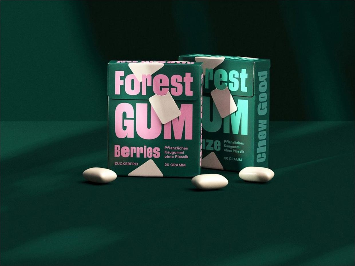 德國Forest Gum天然口香糖包裝設計