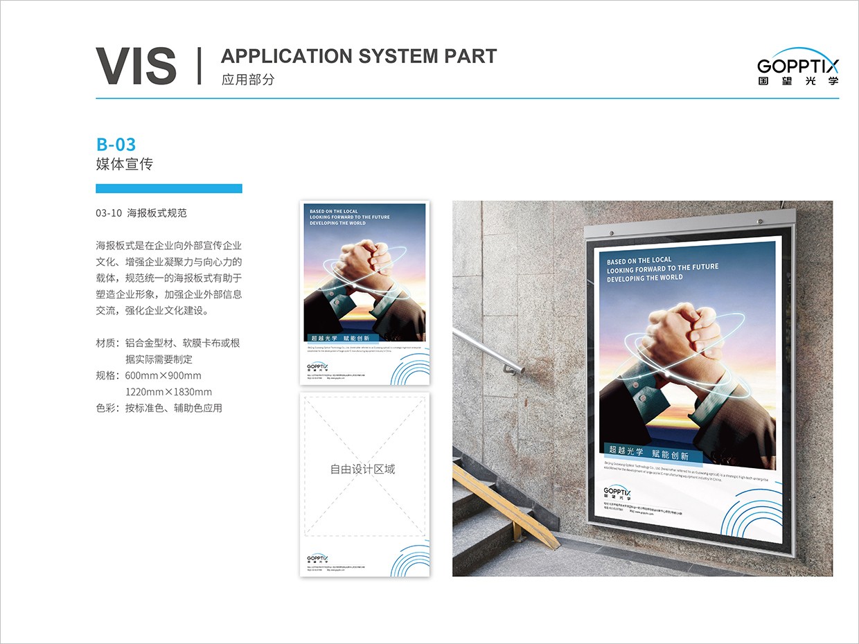 北京國望光學科技公司全案VI設計之海報版式規范設計